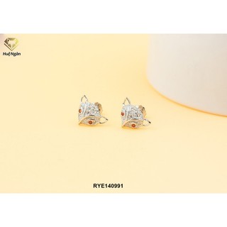 Bông tai bạc Ý 925 Bạc xinh Huệ Ngân - Hồ ly đẹp RYE140991