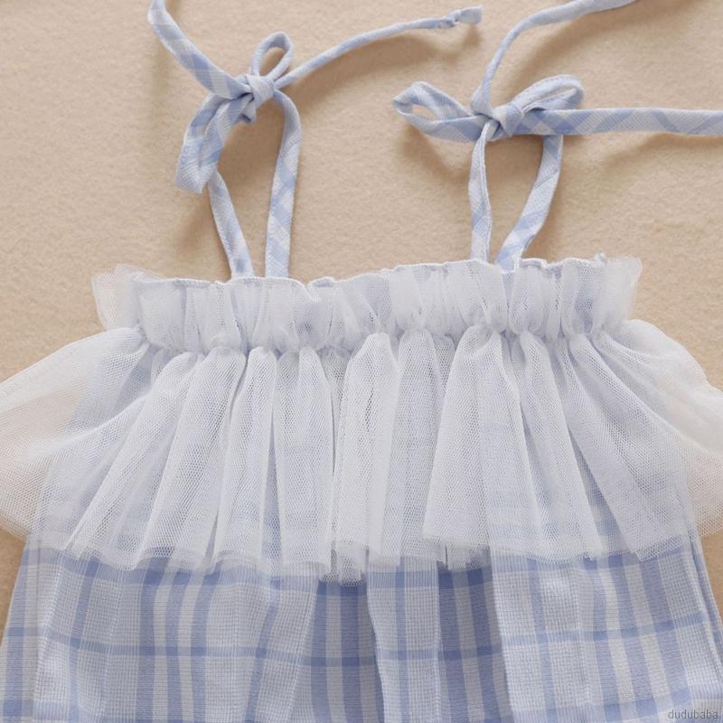 Bộ áo liền quần không tay + băng đô dễ thương cho bé gái từ 0-24 tháng tuổi