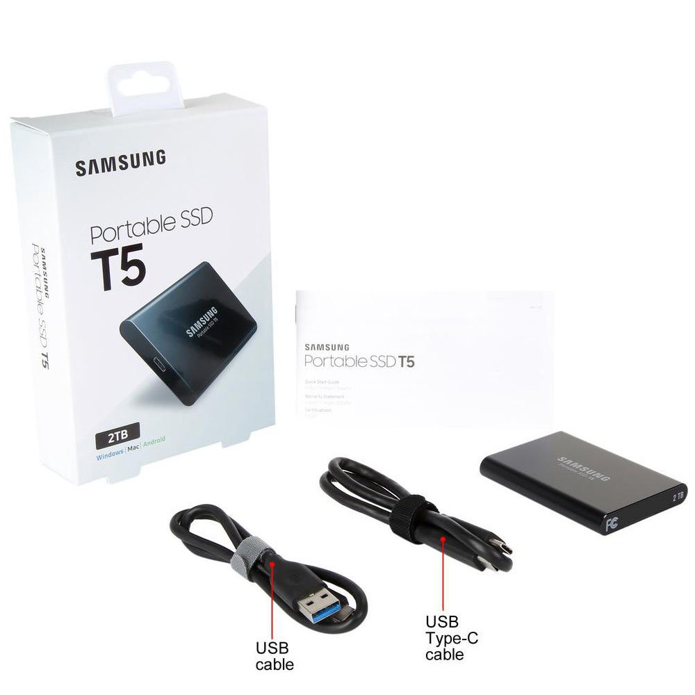 Ổ cứng SSD di động Samsung T5 - 2TB , cổng TypeC- USB 3.1