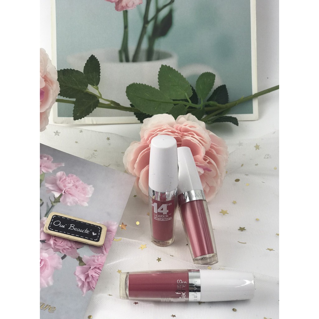 Son Maybelline superstay 14 Hr lipstick megawatt màu 125 Ouibeaute