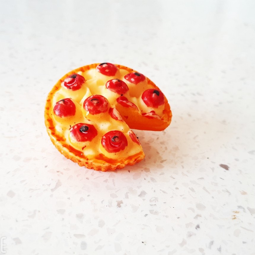 jibbit stick 3D pizza (4cm) - nút gắn dép