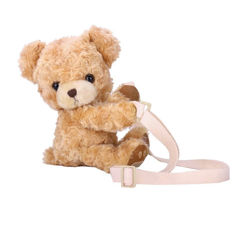 Túi Đeo Chéo Vai Hình Gấu Hoạt Hình Dành Cho Nữ