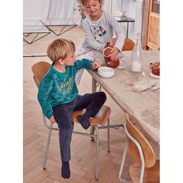 Bộ Nhung Bé Trai In Hình Verbaudet