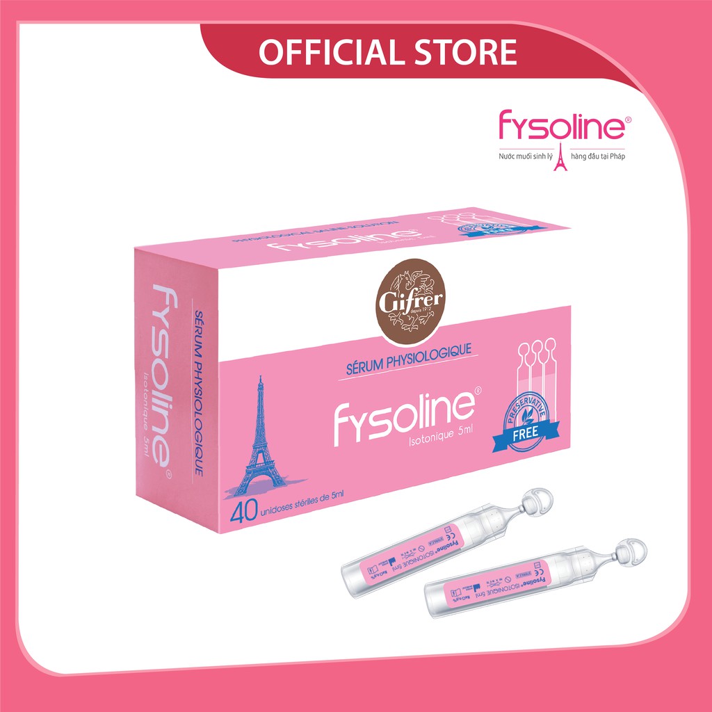 [Mã LT50 giảm 50k đơn 250k] Fysoline - Nước muối sinh lý Pháp - Vệ sinh mắt, mũi, miệng cho bé