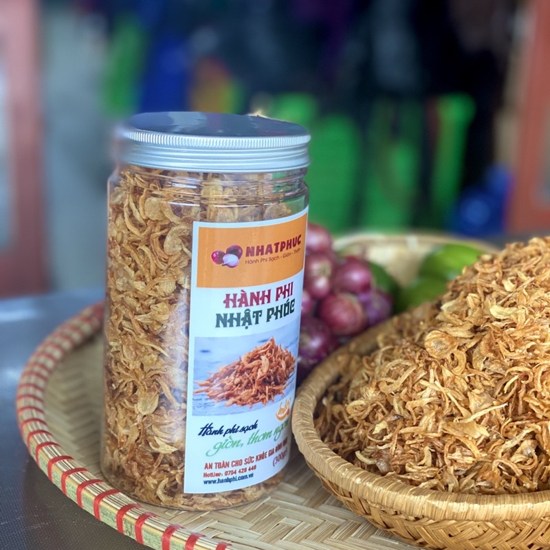 Hành Phi Sạch NHẬT PHÚC - Thơm, Giòn, Nguyên Chất 100%( Hũ 300g)