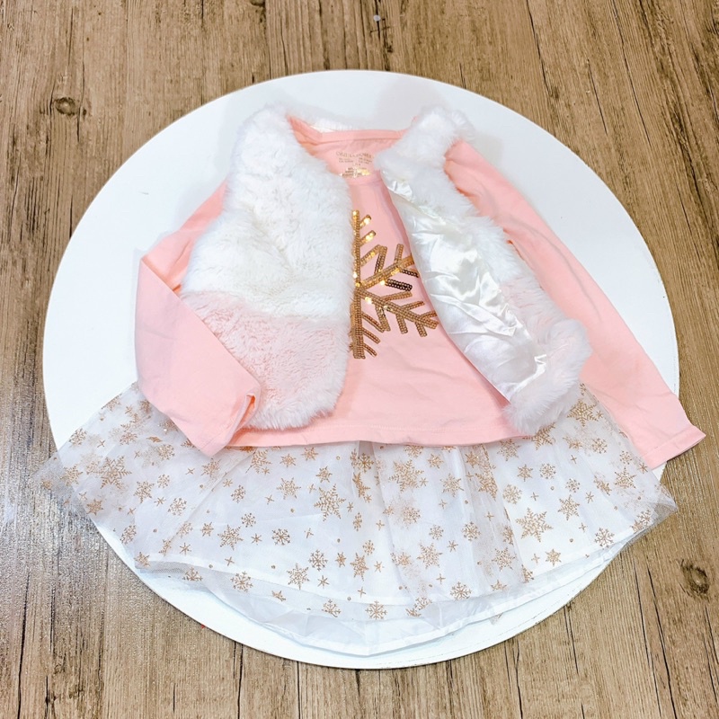 Set 3 món gile váy áo Rachel Zoe xuất dư cho bé gái