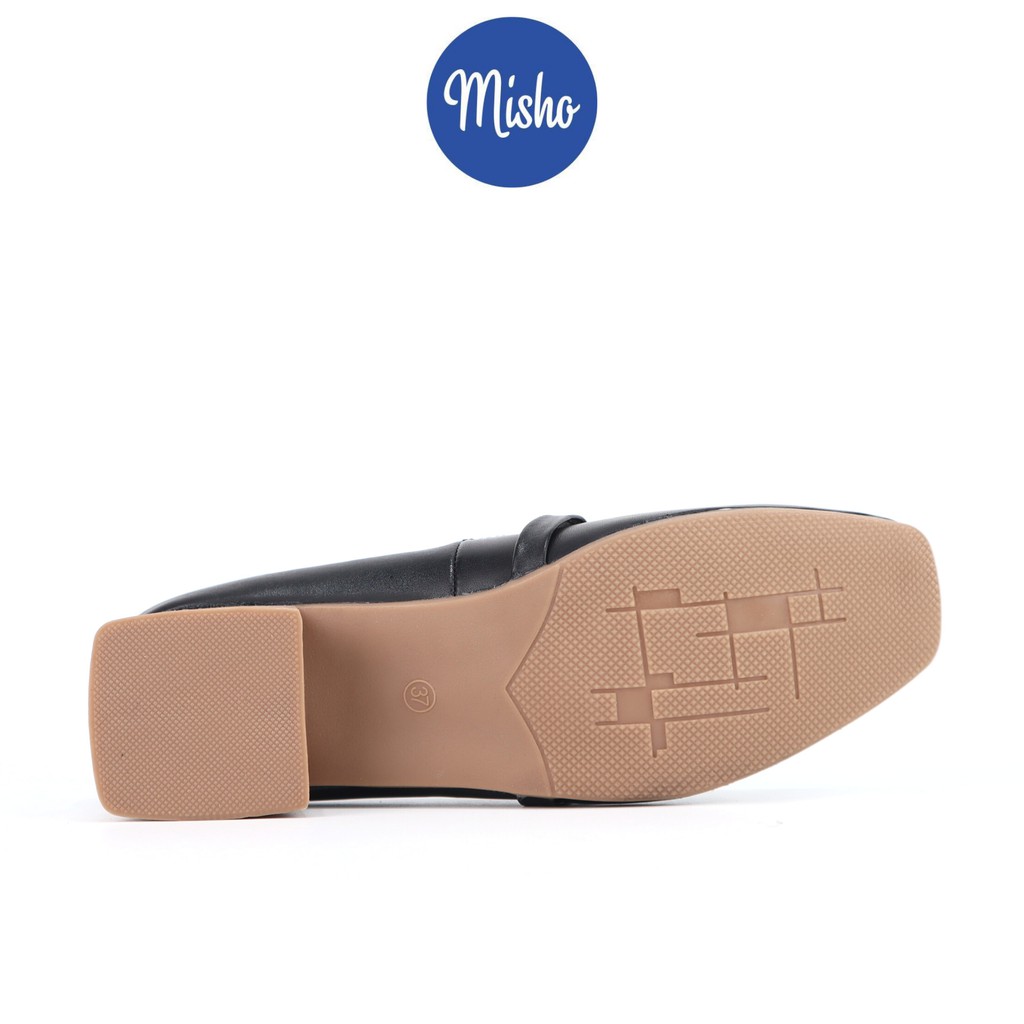 Giày búp bê da thật mũi vuông cao 3cm Misho 1158 | BigBuy360 - bigbuy360.vn