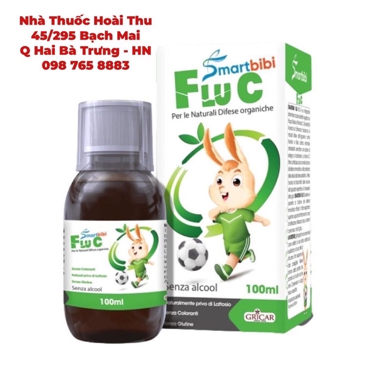 Smartbibi Flu C - giảm cảm cúm ,cảm lạnh, tăng đề kháng hô hấp cho bé