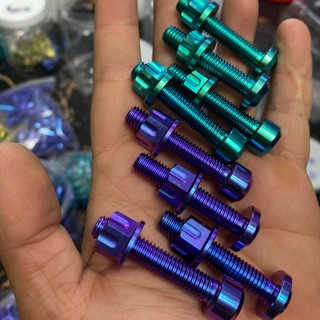 Bộ ốc tán gắn treo bô, ghi đông sonic satria raider