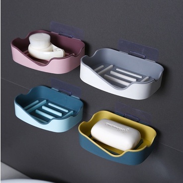 Khay Đựng Xà bông Dán Tường Kệ Dán Tường Kệ Nhà Tắm (2 LỚP DÀY ) H061