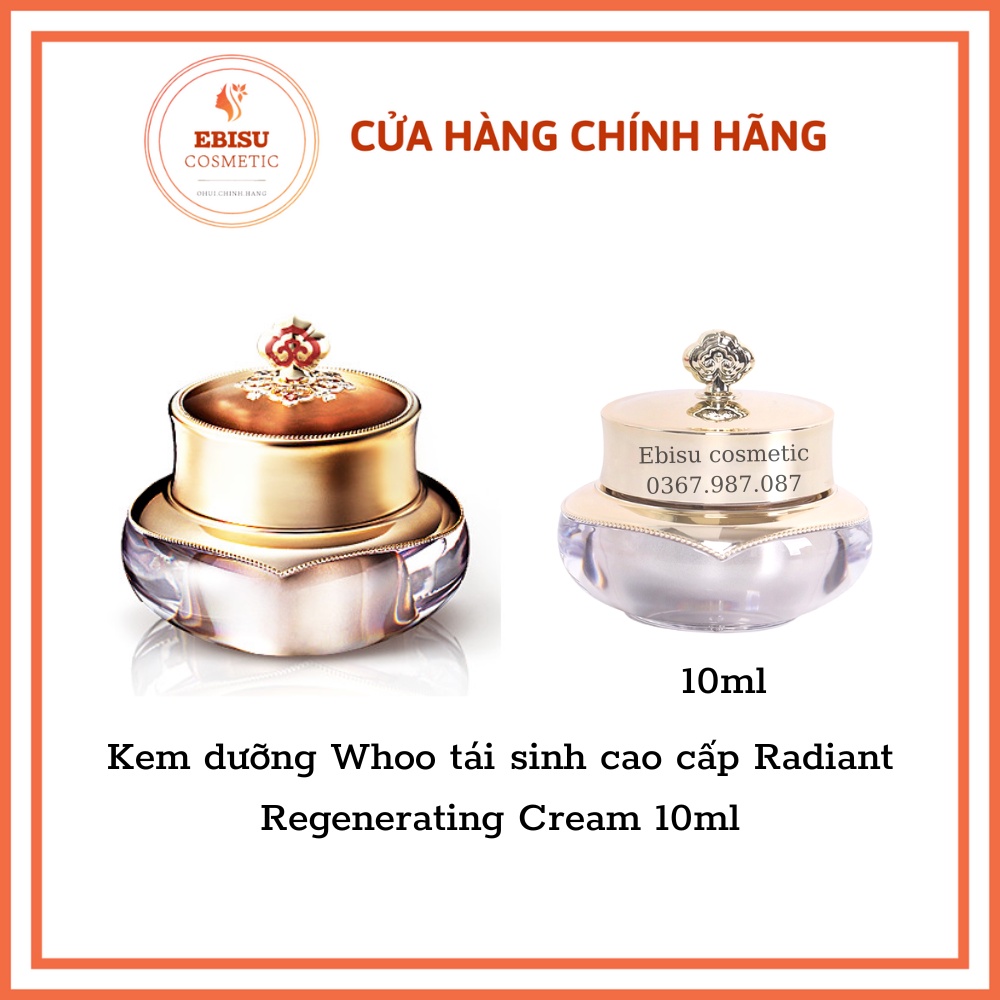 Kem dưỡng tái sinh Whoo Cheongidan Radiant Regenerating Cream 10ml