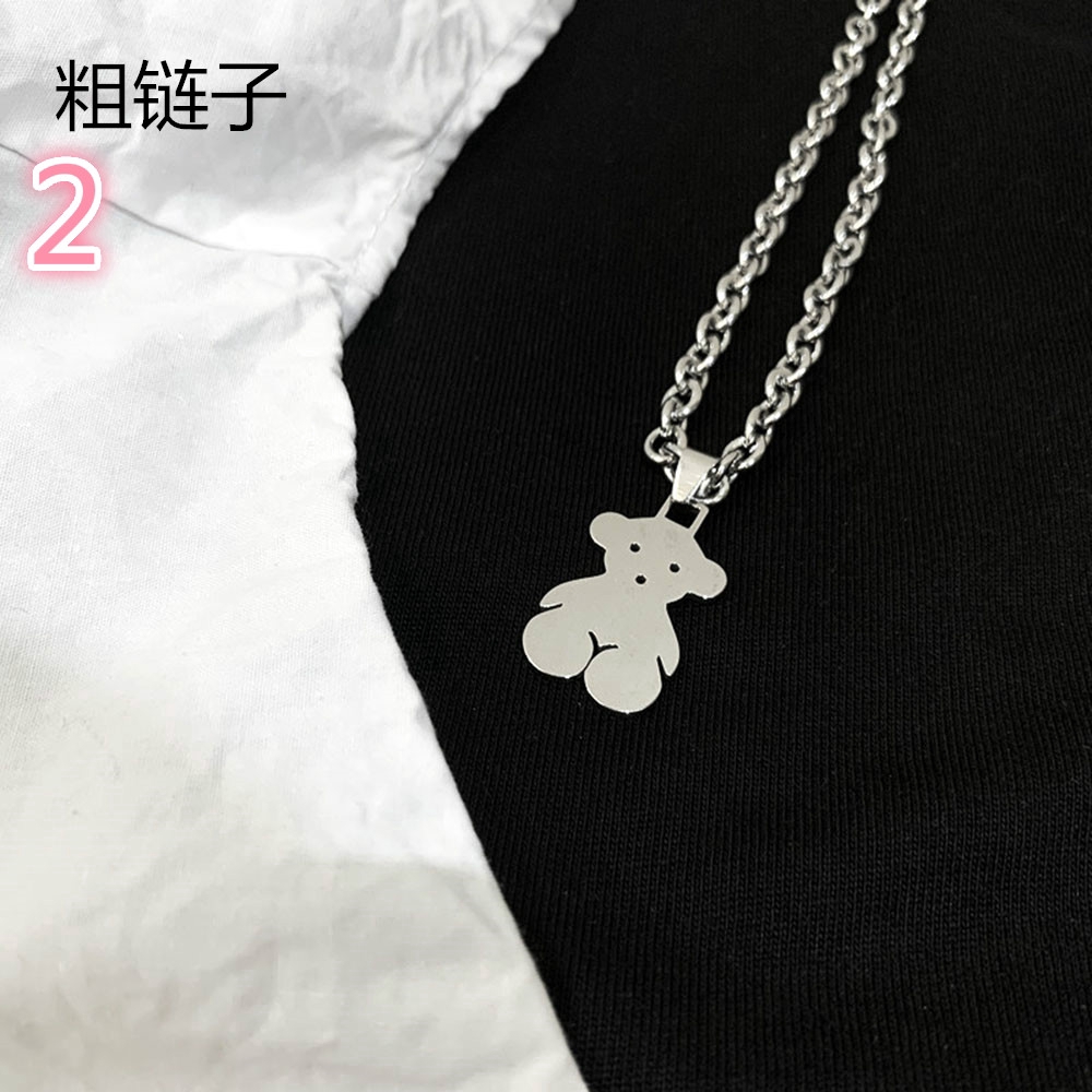 Dây chuyền mặt hình chú gấu dễ thương cho cặp đôi