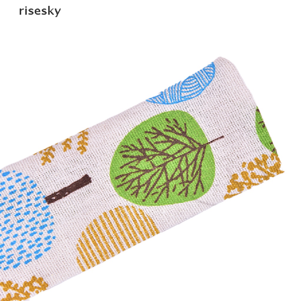 Túi Dây Rút Vải Lanh Cotton Đựng Muỗng Đũa Mang Đi Du Lịch Tiện Lợi ♨Trên đó