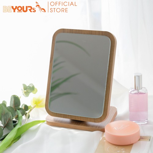 Gương Soi Để Bàn Trang Điểm Gỗ Mini BEYOURs PhấnMirror Đẹp Nội Thất Decor Phòng Ngủ