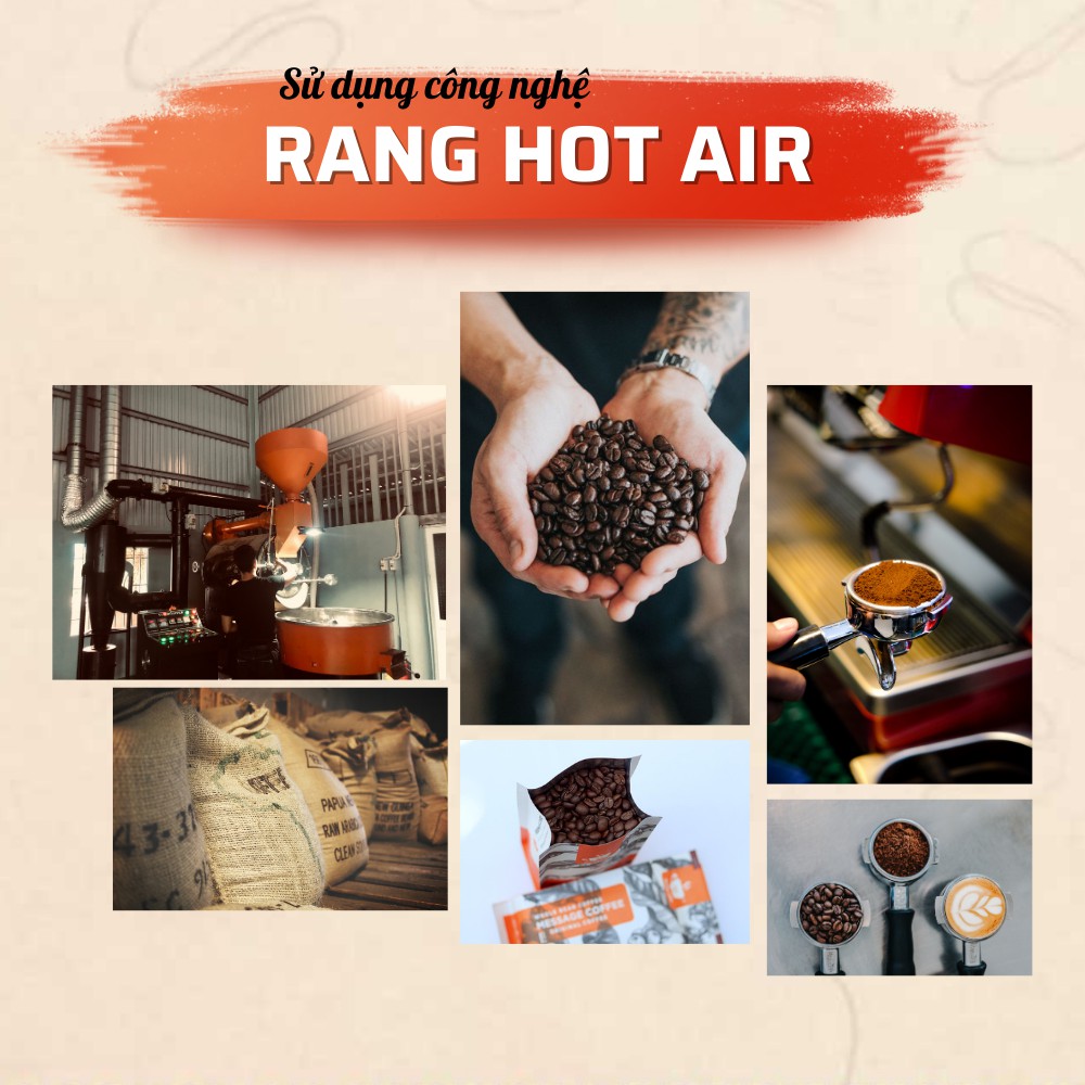 Cà phê Robusta Honey nguyên chất rang mộc 100% vị đắng đầm hậu ngọt thơm nồng dùng pha phin pha máy từ Message Coffee | BigBuy360 - bigbuy360.vn