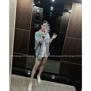 Áo Bigsize sơ mi Jean chữ M (60-90Kg) MS224