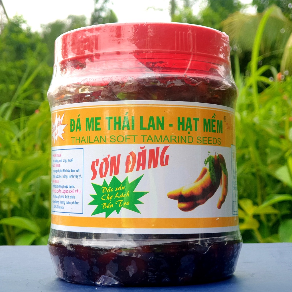 Đá Me Sơn Đăng Hũ 1 kg Cao Cấp - Đặc Sản Bến Tre (DA ME - Tamarind Jam)