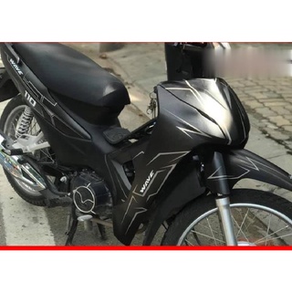 Tem trùm wave a đen nhám chỉ xám