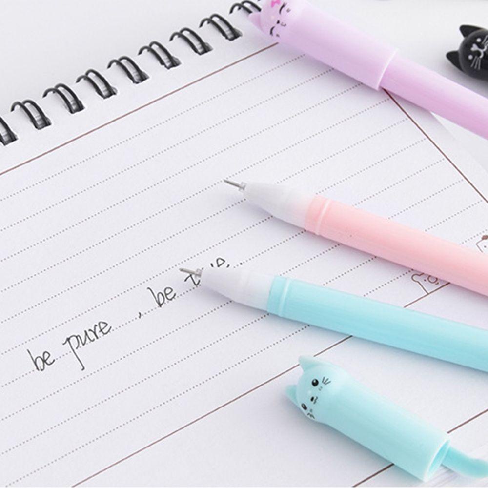 LEISURE Bút Mực Gel Mực Đen Họa Tiết Hoạt Hình Dễ Thương