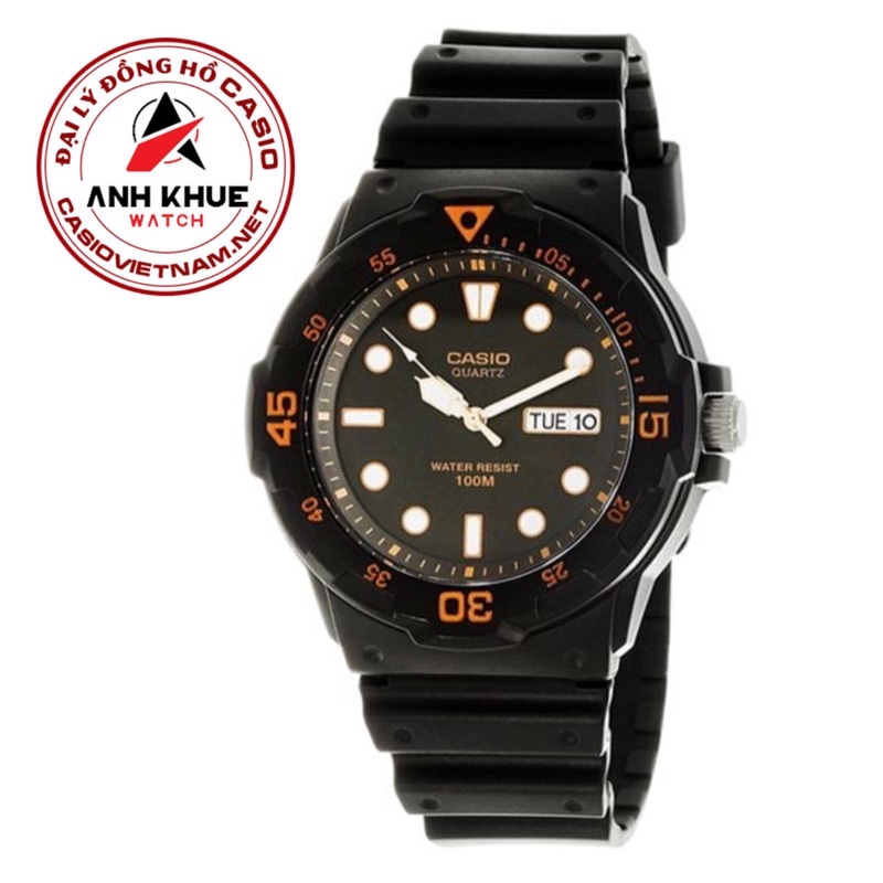 Đồng Hồ Casio | Nam MRW-200H-1EVDF | Dây Nhựa | 3 Kim | Chống Nước