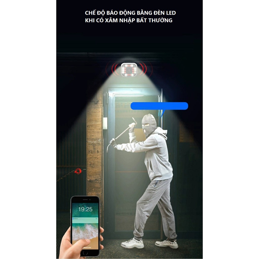 Camera Yoosee 3.0 Mpx Ngoài Trời Xoay 360° 4 râu Xem đêm có màu | BigBuy360 - bigbuy360.vn