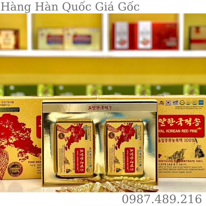 Viên Tinh Dầu Thông Đỏ Hoàng Gia Hàn Quốc - Royal Korean Red Pine, Hộp 120 viên [ HÀNG NHẬP CHÍNH HÃNG]