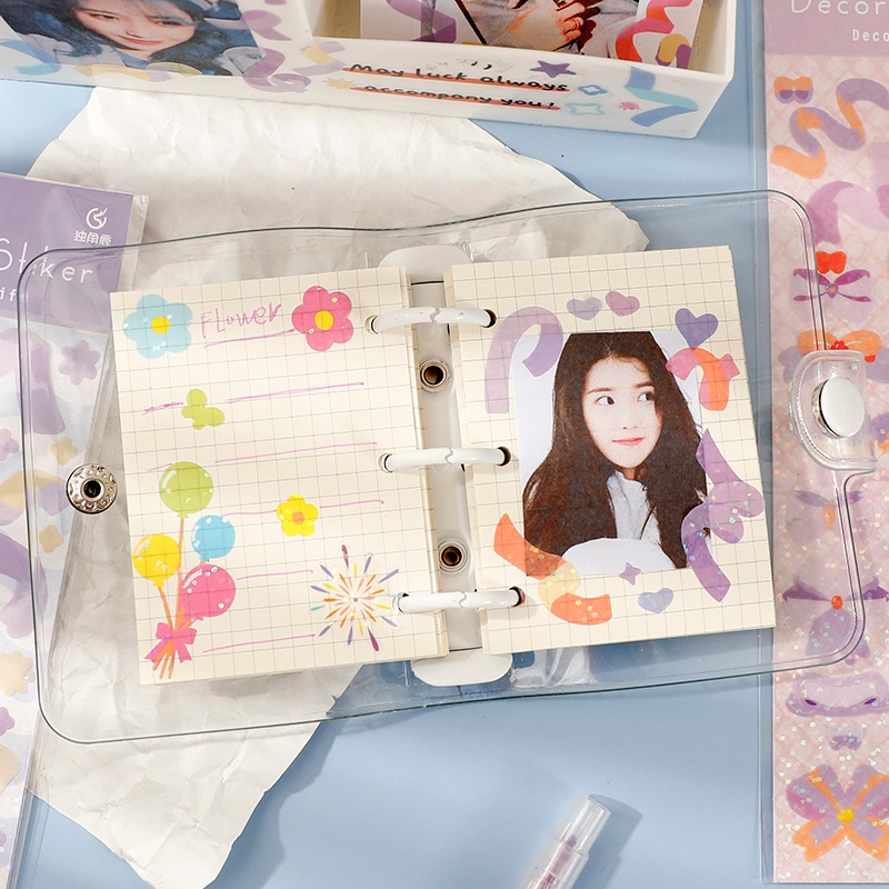 Sticker màu sắc cầu vồng SK07A - Nhãn dán lấp lánh trang trí sổ