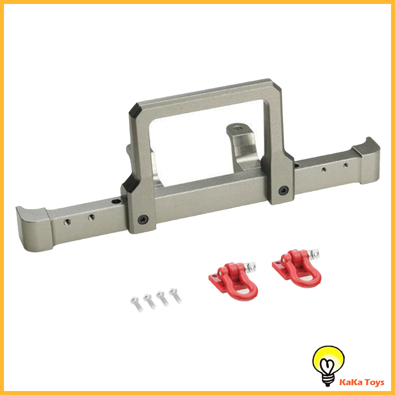 [KaKa Toys]RC Car Front Bumper RC Crawler Aluminium Alloy Bumper with Shackles for MN D90 99S 1/10 Car Upgrade Part Accessory