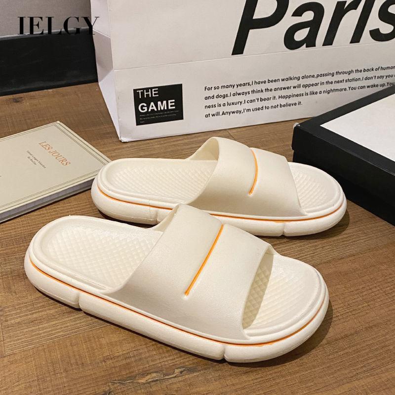Dép đế bằng quai ngang IELGY chống trượt thiết kế đơn giản thời trang cho nữ