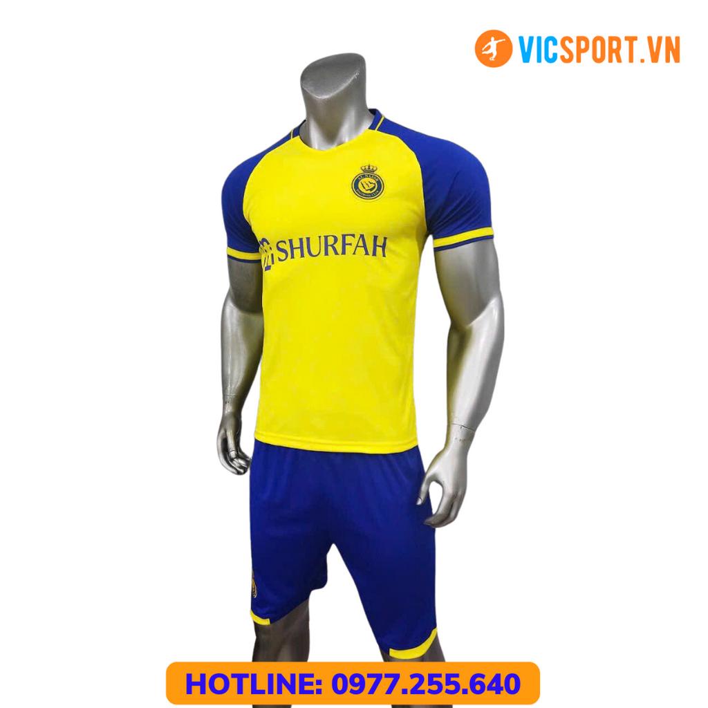 Áo bóng Đá Trẻ Em AL NASSR, Quần Áo Đá Banh Cho Bé CLB Al Nassr 2023 - 2024 Vải Thun Lạnh HP - Vicsport