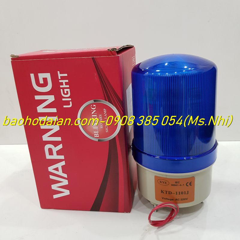 Đèn Xoay Báo Hiệu Có Còi Hú KTD 220V - 1101J