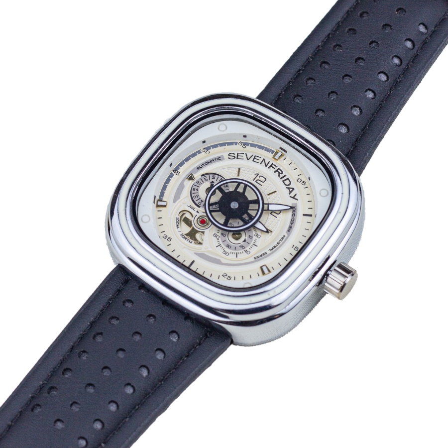 Đồng hồ cơ Sevenfriday Signature màu Bạch Kim thời trang dành cho Nam