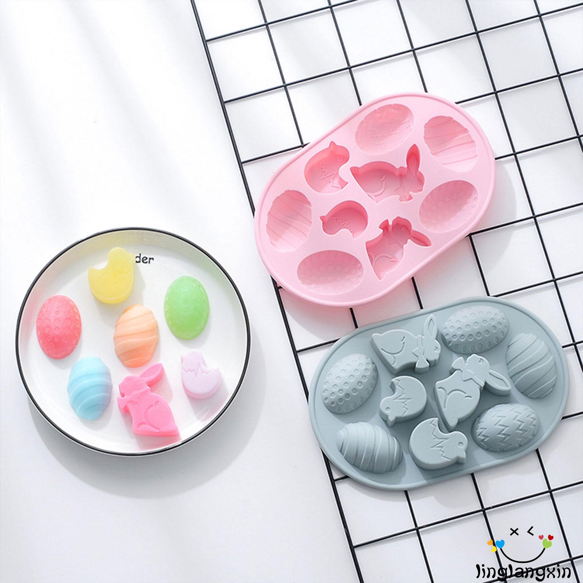 Khuôn Silicone Làm Bánh Hình Thỏ Đáng Yêu