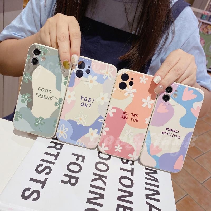 Ốp lưng R&X dẻo in chữ YES OK/ Keep Smiling cho Samsung Galaxy A03S A02S A12 A51 A71 A50S A30S A20 A10 A11 M11 J7Pro | WebRaoVat - webraovat.net.vn