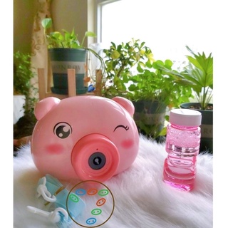 Đồ chơi máy chụp ảnh thổi bong bóng xà phòng cho bé