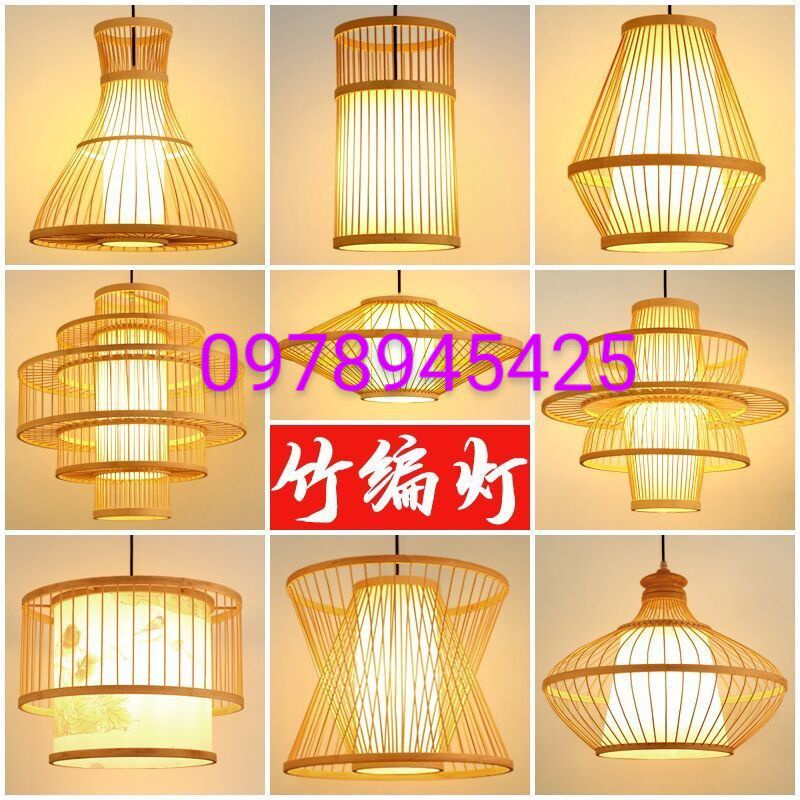 Đèn tre đèn mây tre đèn thả mây tre đủ mẫu giá gốc