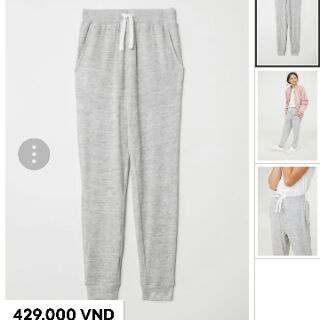 Quần nỉ jogger H&M xuất xịn