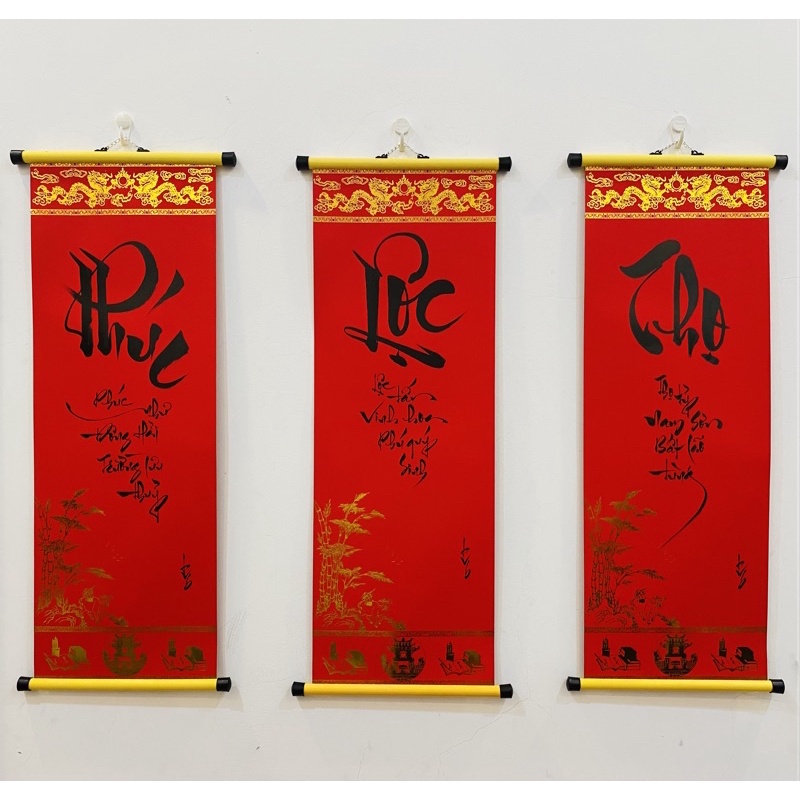 Bộ thư pháp Phúc Lộc Thọ