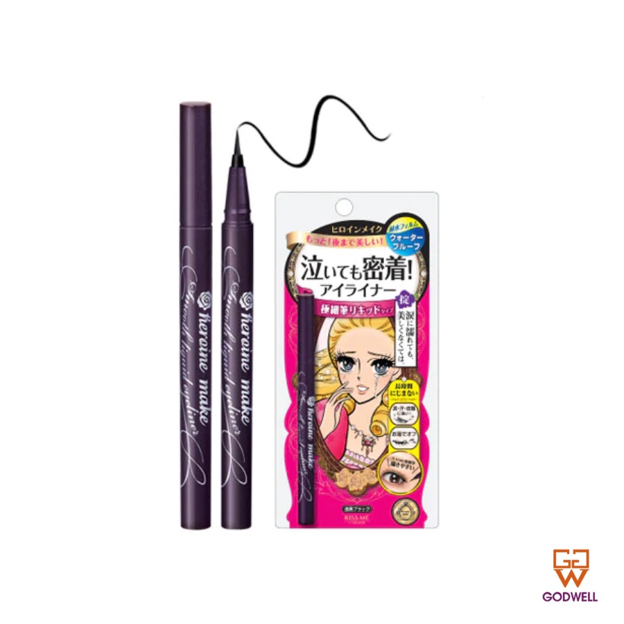 Bút kẻ mắt nước Kiss Me Heroine Make Smooth Liquid Eyeliner