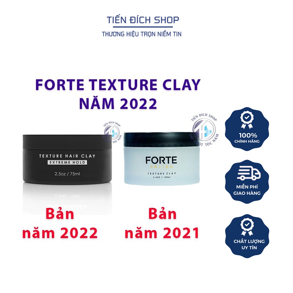 [Chính hãng] - Sáp vuốt tóc Forte Series Texture Hair Clay – Extreme Hold 75ml USA / Tiến Đích Shop - Sapvuottocnam