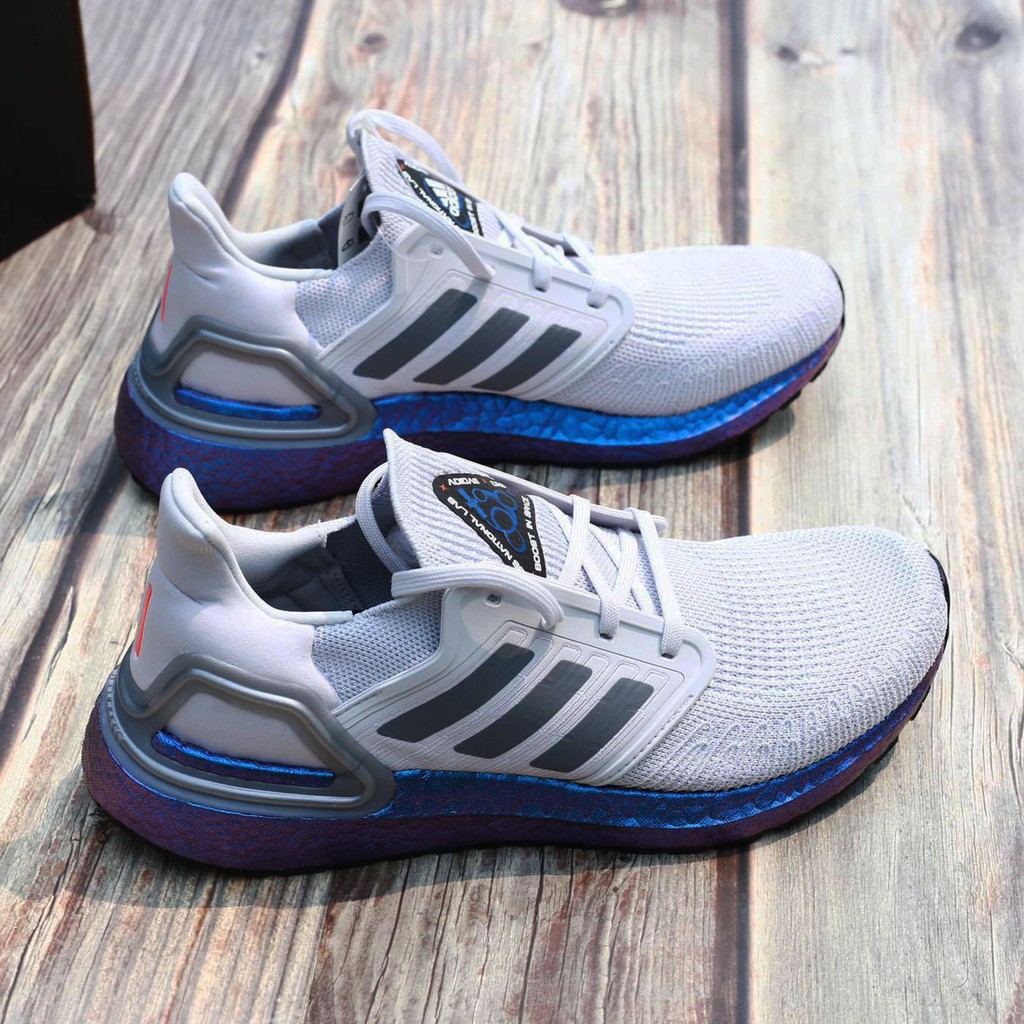 Giày Adidas Ultra boost 20 ISS sneaker thể thao nam trắng xanh EG0755 - Hàng Chính Hãng - Bounty Sneakers
