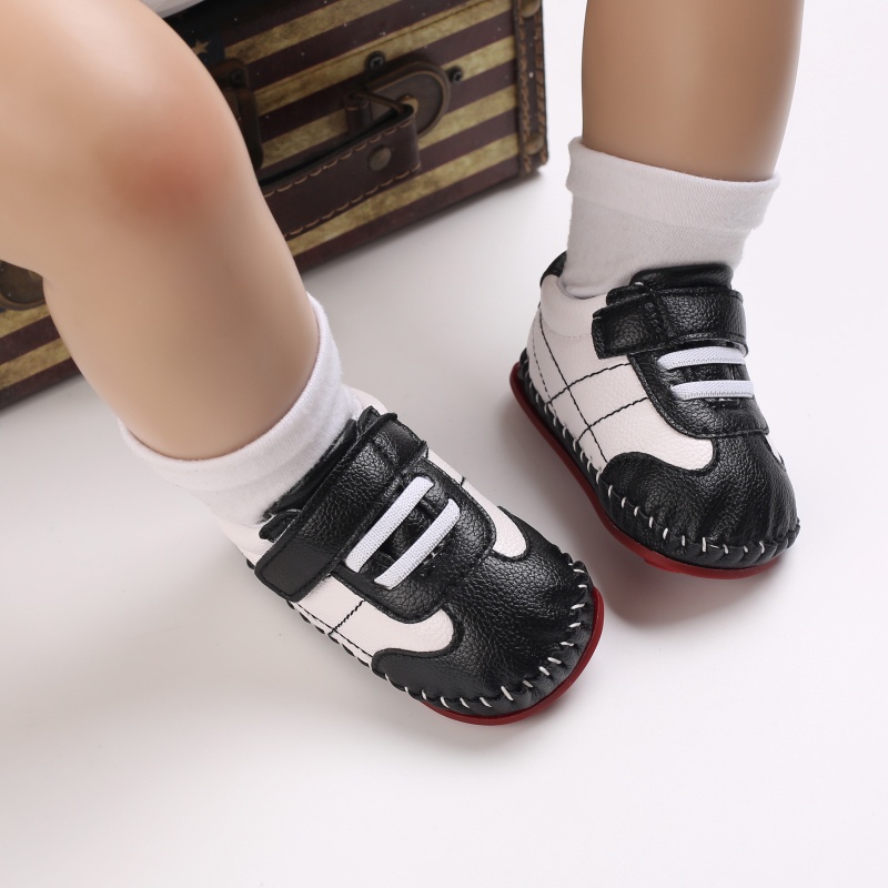 Giày Sneaker Đế Cao Su Chống Trượt Màu Sắc Phù Hợp Với Bé Trai Bé Gái Tập Đi