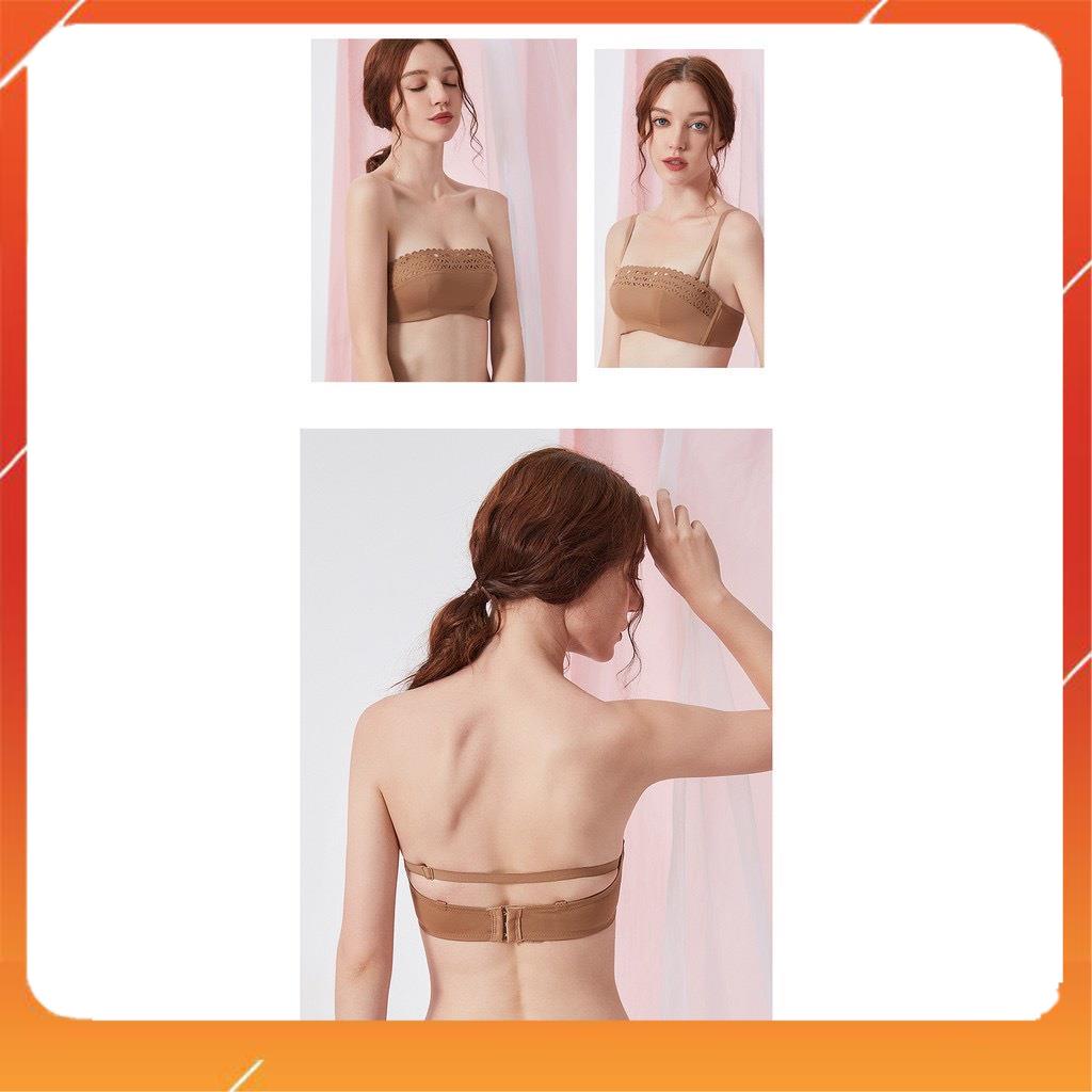 Áo lót nữ kiểu dáng áo bra quây ngang cup ngực dây đôi mảnh thoáng mát mặc được nhiều kiểu khác nhau  A19080