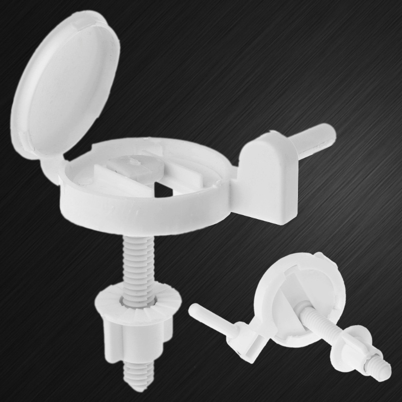 Set 2 Ốc Vít Nhựa Cố Định Bệ Ngồi Toilet