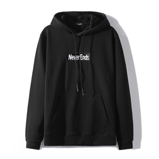 Áo hoodie unisex form rộng nam nữ never end có bigsize đên hơn 100kg