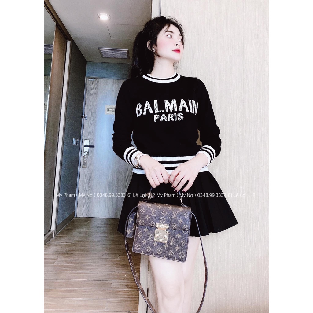 ÁO LEN CHỮ VIỀN 2 MÀU CHO NỮ