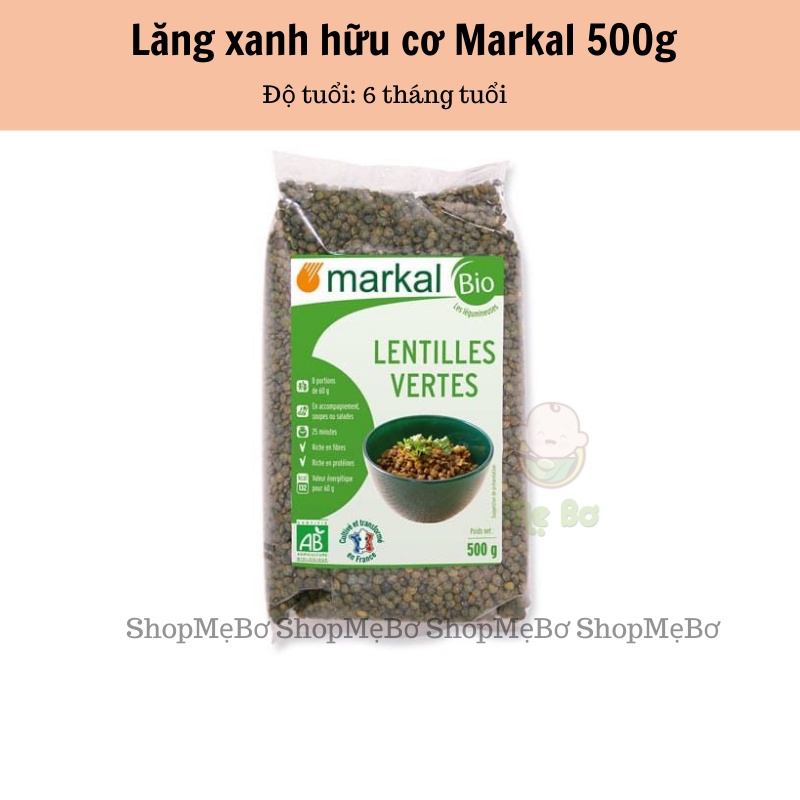 ĐẬU LĂNG XANH HỮU CƠ 500gr MARKAL