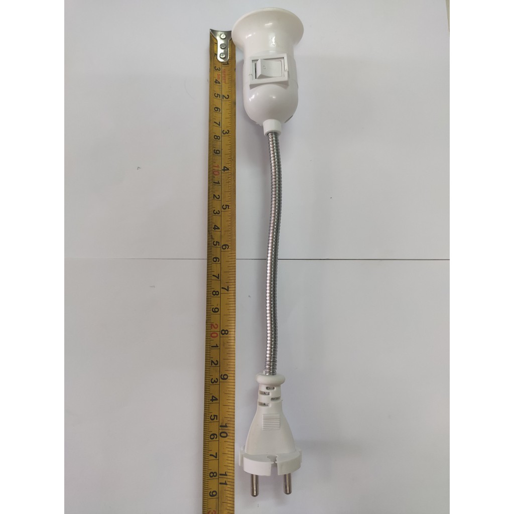 Đui đèn lò xo E27 có công tắc tiện lợi dễ dàng điều chỉnh hướng