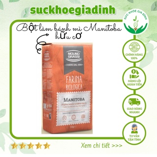 Bột làm bánh mì manitoba hữu cơ 1kg