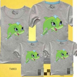 Set 3 áo gia đình cá heo